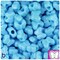 BeadTin Baby Blue Opaque 13mm Butterfly Plastic Pony Beads (250pcs)